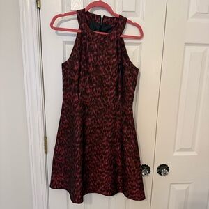 Calvin Klein Red and Black Mini Dress